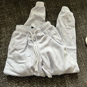 light purple sweatpants